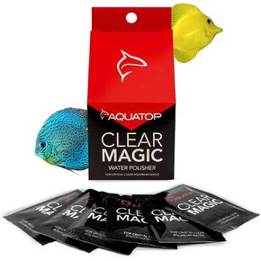ملمع المياه السحري Aquatop Clear - آمن لأحواض المياه العذبة والمياه المالحة - يمكن إضافته مرة واحدة في الأسبوع - التقاط أسهل من حوض السمك الخاص بك