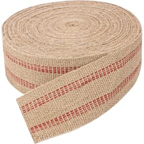 33 Yard Jute Webbing Tape, 3.54 Inch Jute Webbing, Crafted Chair Webbing Tape for Couch and Furniture Replacement - Durable Craft Jute Webbing Tape for Arts, Crafts, & Sewing