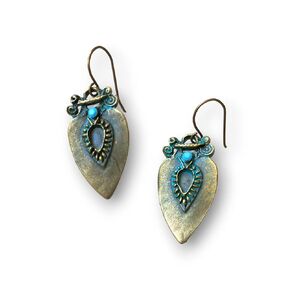 Boho tribal earrings for women Handmade vintage jewelry Gift for her