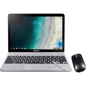 SAMSUNG Chromebook Plus V2 12.2" FHD 2-in-1 Touch Laptop (Intel Celeron 3965Y 2-Core, 4GB RAM, 320GB Storage (64GB SSD+256GB Micro SD Card), Intel UHD 615, WiFi, Bluetooth Chrome OS)
