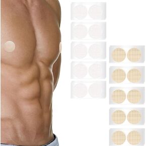 100Pcs(50 Pairs) Men's Nipple Cover Mixed Color, Nipple Covers for Men, Nipple Guard Mens No Show, Mens Nipple Covers Tape, Mens Nipple Cover Hider Anti-Chafing, for Running, Fitness, Daily Wear