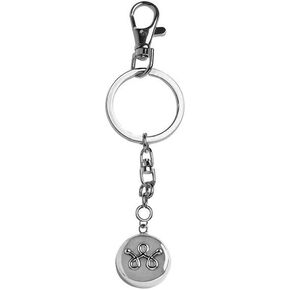invisaWear Smart Jewelry - Personal Safety Device - Silver Unisex Keychain