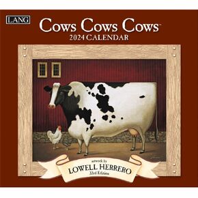 Cows Cows Cows 2025 Wall Calendar
