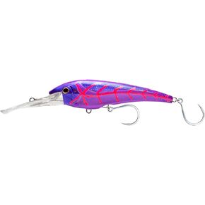 Nomad Design DTX Minnow 165 with Patented Autotune System - Distressed Baitfish Swimming Action, BKK Diablo
