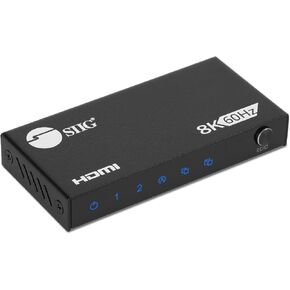 SIIG 1x2 8K 60Hz HDMI Splitter with VRR/ALLM - Up to 8K@60Hz, 1 HDMI in 2 Out, HDCP 2.3,VRR/ALLM, LPCM 7.1ch, Compatible with DTS-HD/Dolby Digital/Dolby TrueHD, Downscaler, EDID Management