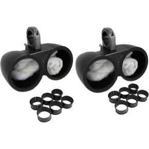 KICKER Pair KMTED Marine Wakeboard Tower Enclosures for Dual 6" or 6.5" Speakers