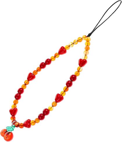 Mabor Phone Charms Strap Universal Sweet Cherry Keychain Phone Lanyard المعصم حزام مطرز الكرز الهاتف سحر، مكافحة فقدان سلسلة الهاتف اليدوية حالة الهاتف الملحقات للنساء الفتيات in Saudi Arabia