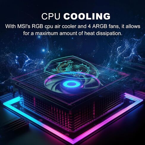 كمبيوتر مكتبي للألعاب MSI Codex Z2 أحدث Ryzen 7 4060، AMD Ryzen 7 8700F NVIDIA RTX 4060، ذاكرة الوصول العشوائي DDR5 سعة 64 جيجابايت، SSD 2 تيرابايت، لوحة مفاتيح وماوس RGB، جاهز للواقع الافتراضي، Wi-Fi 6، Windows 11 Home، مع SSD خارجي Adata 512 جيجابايت in Saudi Arabia