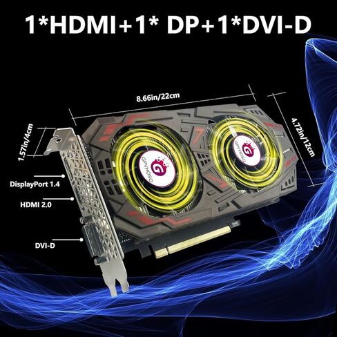 بطاقة رسومات الألعاب GeForce GTX 1060 6GB GDDR5 192bit 4K HDR VR Ready مراوح التبريد المزدوجة تدعم DirectX 12 PCIe3.0 * 16 HDMI DVI DP بطاقات الفيديو للكمبيوتر الشخصي in Kuwait
