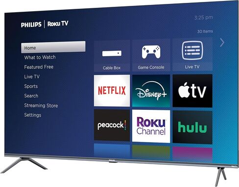 تلفزيون فيليبس روكو 55 بوصة 4K QLED الترا اتش دي دولبي فيجن تلفزيون ذكي (55PUL7973/F7) in Saudi Arabia