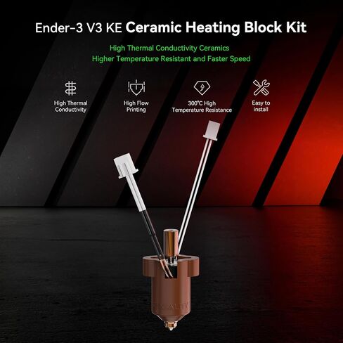 طقم رأس تسخين سيراميك من كرياليتي لجهاز Ender-3 V3 KE، نهاية ساخنة أصلية للطارد 300 درجة مئوية in Saudi Arabia