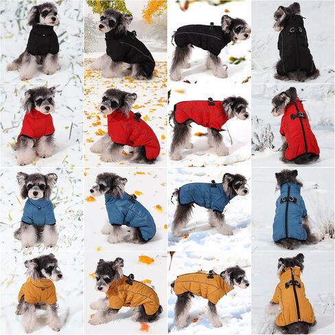 Gyuzh Dog Coat with Harness Dog Coat Winter Waterproof Dog Jacket Dog Winter Coats Jackets with Reflective Harness Built in for Small Medium Large Dogs in Saudi Arabia