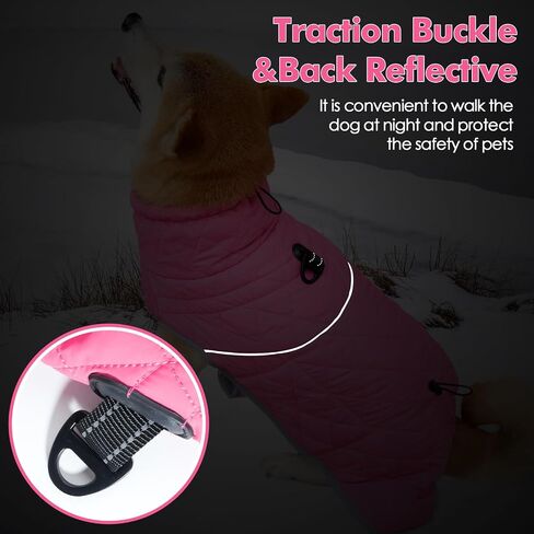 Dotoner Dog Jackets-Warm Dog Coat Reflective Dog Fleece Vest Waterproof Dog Jacket Windproof Dog Winter Coat Dog Cold Weather Coats Dog Jackets for Large Dogs(XXXL,Blue) in Kuwait