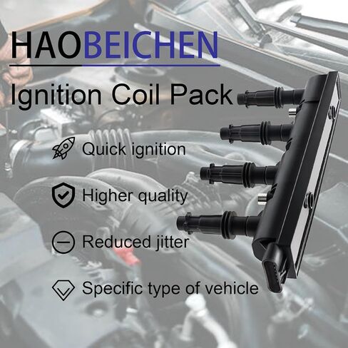 Pack of 6 Ignition Coil Pack Compatible with Traverse Buick Enclave GMC Acadia Cadillac CTS STS SRX Lacrosse Saturn 12583514 UF375 12613057 12629037 in Saudi Arabia