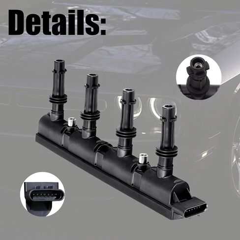 Pack of 6 Ignition Coil Pack Compatible with Traverse Buick Enclave GMC Acadia Cadillac CTS STS SRX Lacrosse Saturn 12583514 UF375 12613057 12629037 in Saudi Arabia