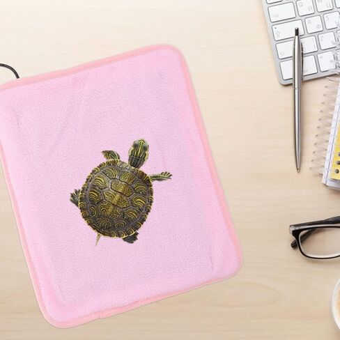 POPETPOP Reptile Heating Pad 5V 10W Reptile Heat Mat: Tortoise Heating Pad with Temperature Adjustment Polyester Reptile Heater Warm Cushion for Turtle Tortoise Snakes Lizard in Saudi Arabia