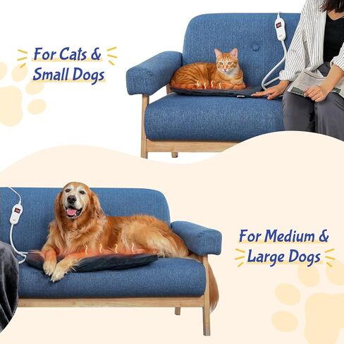 وسادة تدفئة للحيوانات الأليفة من بيكوت، كبيرة، درجة حرارة قابلة للتعديل مع مؤقت، وسادات تدفئة للكلاب مع كابل مزدوج المقاومة، طبقة مقاومة للماء، وسادة تدفئة للقطط، وسادة تدفئة داخلية كهربائية للكلاب والقطط، حصيرة ساخنة in Kuwait