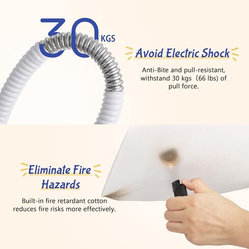 وسادة تدفئة للحيوانات الأليفة من بيكوت، كبيرة، درجة حرارة قابلة للتعديل مع مؤقت، وسادات تدفئة للكلاب مع كابل مزدوج المقاومة، طبقة مقاومة للماء، وسادة تدفئة للقطط، وسادة تدفئة داخلية كهربائية للكلاب والقطط، حصيرة ساخنة in Kuwait