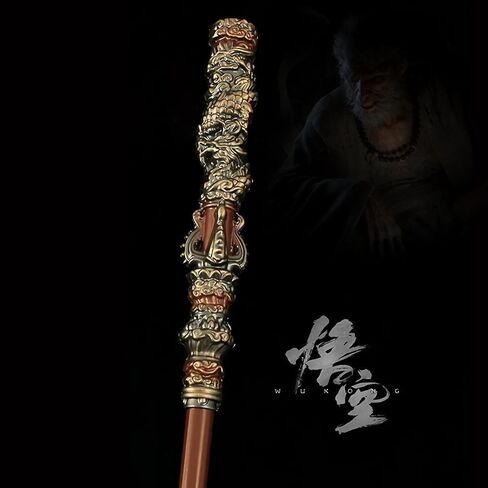 طاقم عمل Wukong Myth Wukong بطول 71 بوصة، مادة PU (مطاط ناعم عالي القوة)، Ruyi Jingu Bang، استعادة الواقع 1:1، طاقم Sun Wukong، نحت ثلاثي الأبعاد، مجموعات للمعجبين in Kuwait
