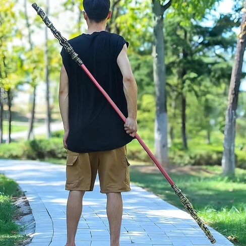 طاقم عمل Wukong Myth Wukong بطول 71 بوصة، مادة PU (مطاط ناعم عالي القوة)، Ruyi Jingu Bang، استعادة الواقع 1:1، طاقم Sun Wukong، نحت ثلاثي الأبعاد، مجموعات للمعجبين in Kuwait