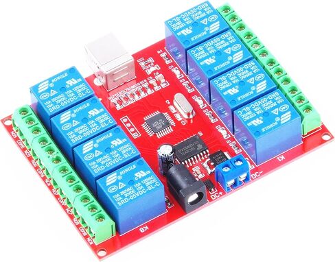4-Channel 12V USB Control Switch Relay Module No Driver Required Plug and Play PC Smart Controller(12V 4-Channel) in Saudi Arabia