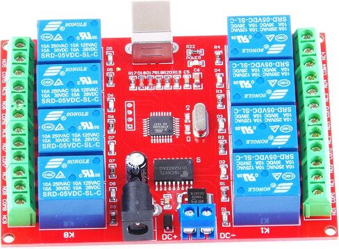 4-Channel 12V USB Control Switch Relay Module No Driver Required Plug and Play PC Smart Controller(12V 4-Channel) in Saudi Arabia