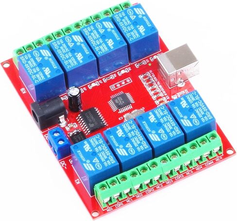 4-Channel 12V USB Control Switch Relay Module No Driver Required Plug and Play PC Smart Controller(12V 4-Channel) in Saudi Arabia