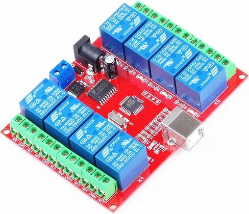 4-Channel 12V USB Control Switch Relay Module No Driver Required Plug and Play PC Smart Controller(12V 4-Channel) in Saudi Arabia