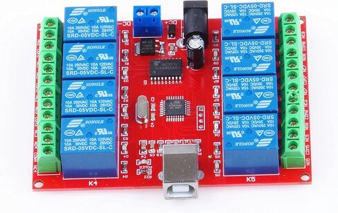 4-Channel 12V USB Control Switch Relay Module No Driver Required Plug and Play PC Smart Controller(12V 4-Channel) in Saudi Arabia