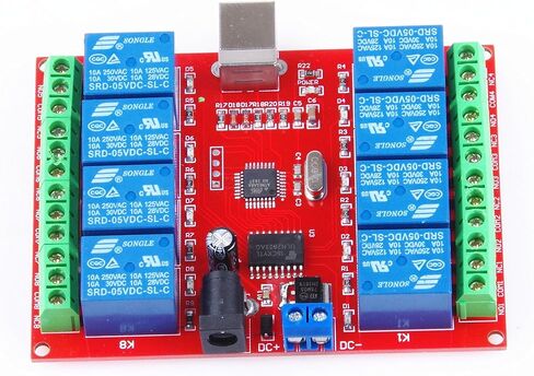 4-Channel 12V USB Control Switch Relay Module No Driver Required Plug and Play PC Smart Controller(12V 4-Channel) in Saudi Arabia