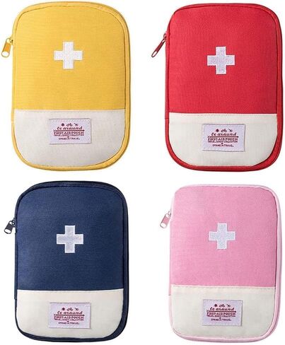 1Pc Pink First Aid Bag - Empty First Aid Pouch, Mini Portable Medical Bag for Outdoor Camping Hiking Traveling Emergency Bag First Aid Kits Sports and Outdoors First Aid（Small 15 * 10.5cm） in Saudi Arabia