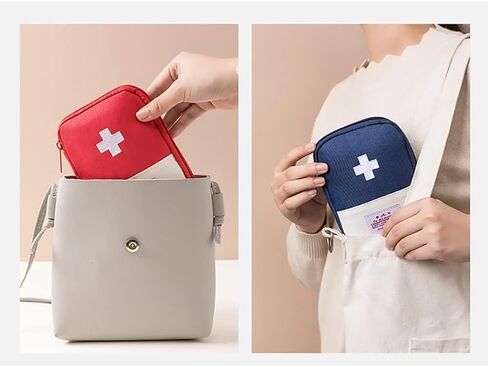 1Pc Pink First Aid Bag - Empty First Aid Pouch, Mini Portable Medical Bag for Outdoor Camping Hiking Traveling Emergency Bag First Aid Kits Sports and Outdoors First Aid（Small 15 * 10.5cm） in Saudi Arabia