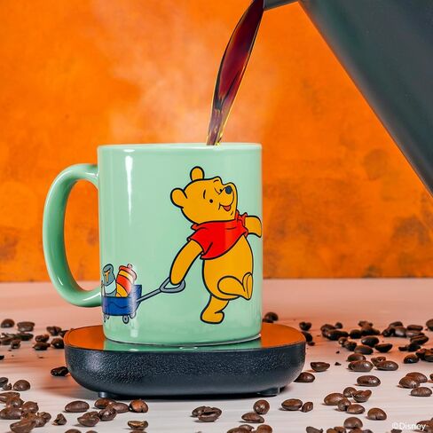 Uncanny Brands Disney Winnie The Pooh 12oz Mug Warmer Set – Keeps Your Favorite Beverage Warm - Auto Shut On/Off in Kuwait