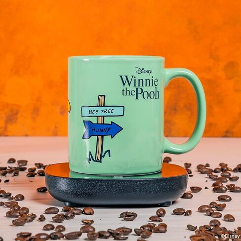 Uncanny Brands Disney Winnie The Pooh 12oz Mug Warmer Set – Keeps Your Favorite Beverage Warm - Auto Shut On/Off in Kuwait