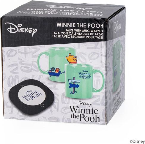 Uncanny Brands Disney Winnie The Pooh 12oz Mug Warmer Set – Keeps Your Favorite Beverage Warm - Auto Shut On/Off in Kuwait
