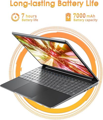 15.6 Inch Laptop 8GB DDR4 256GB SSD, Laptops with Celeron J4105 Processor(Up to 2.5GHz), 5000mAh, 2.4/5.0G WiFi, Webcam, Mini HDMI, USB 3.0, Bluetooth 5.0 in Saudi Arabia