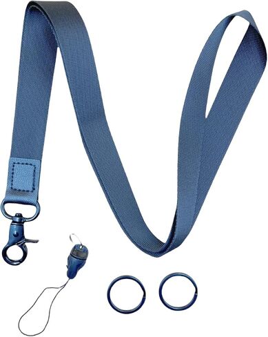 Fun Durable Lanyards Themed Print black Lanyard Neck Strap Key Chain with Chain ID Holder for Men and Women,Clip & Buckle Badge Holder in Saudi Arabia
