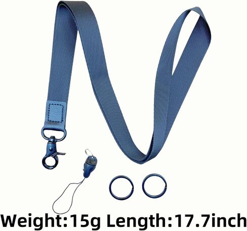 Fun Durable Lanyards Themed Print black Lanyard Neck Strap Key Chain with Chain ID Holder for Men and Women,Clip & Buckle Badge Holder in Saudi Arabia