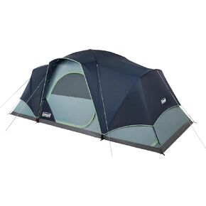 Coleman Skydome XL Large Family Tent, Weatherproof 8/12 Person Tent Sets Up in 5 Mins, Rainfly & Carry Bag Included, Made of PFAS-Free Materials