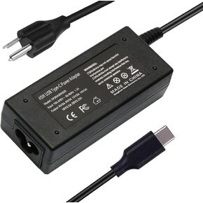 Universal 45W USB C Chromebook Charger Laptop Replacement for Lenovo Chromebook 100e 300e 500e C330 C340 S330 S340,ThinkPad X1 T480 Yoga C630,Hp,Acer,Dell,Asus,Google Type C Power Cord