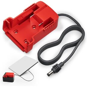 Starlink Mini Power Cable for Milwaukee Battery 3.2FT, Starlink Mini Milwaukee Charger Adapter to DC Power 18AWG Cable Cord Plug and Play Starlink Mini Accessories 1M