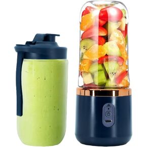 Regalosonline Portable Blender - 10 Oz Smoothie Blender USB Charge Mini Blender BPA Free Personal Blender for Shakes and Smoothies Personal Blender with 6 Blades