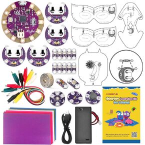 KOOKYE Lilypad Sewable Starter Kit Learning Wearable E-Textile Cuttable Electronics Sewing Kit