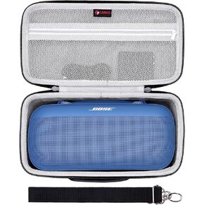 XANAD Hard Case for Bose SoundLink Max Portable Waterproof Bluetooth Speaker - with Shoulder Strap(Black)