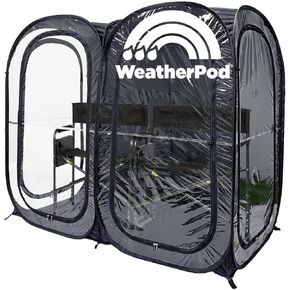 WeatherPod® Side-by-Side™ 2-4 Person The Original Pop-Up Pod - Stay Warm, Dry, and Sheltered - Weather Pod for Sports, Rain, or Wind - Pop Up Sports Pod for The Sideline - Easy Set Up & Tear Down