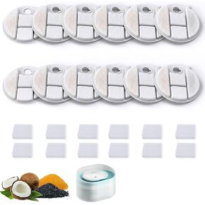 12-Pack Replacement Filters for Petlibro Capsule Dog Fountain PLWF008, Dog Water Dispensers Filter