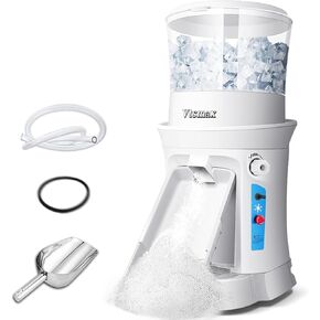 Commerical Ice Crusher, 500W Shaver Snow Cone Machine, Thickness Adjustable Ice Shaving Machine 1499LBs/hr Rotate Speed&Strong Power for Parties Events Snack Bar, Home and Commerical Use