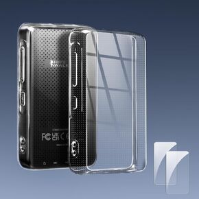 G7mini MP3 Player Case Set, Clear Case for Mp3 Player Anti-Scratch Shock 3.4 inch Case Crystal Clear, Mp3 Protective Case