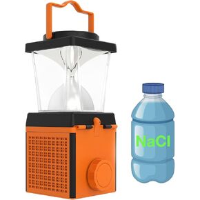 Environmentally Conscious Lighting, Saltwater Camping Lantern - Survival & Emergency Outdoor Ligh Simply add Salt Water to Activate The Light. It's That Easy