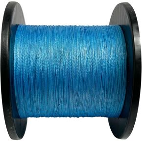 Braided Fishing Line 4 Strand Abrasion Resistant Braided Line 10LB to 90 LB Test for Salt-Water, 547/1094Yards, Cost-Effective, Zero Stretch, Smaller Diameter for Extra Visibility, Variety Colors